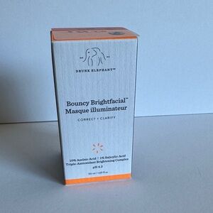 Drunk Elephant Brightfacial Mask in White and Orange